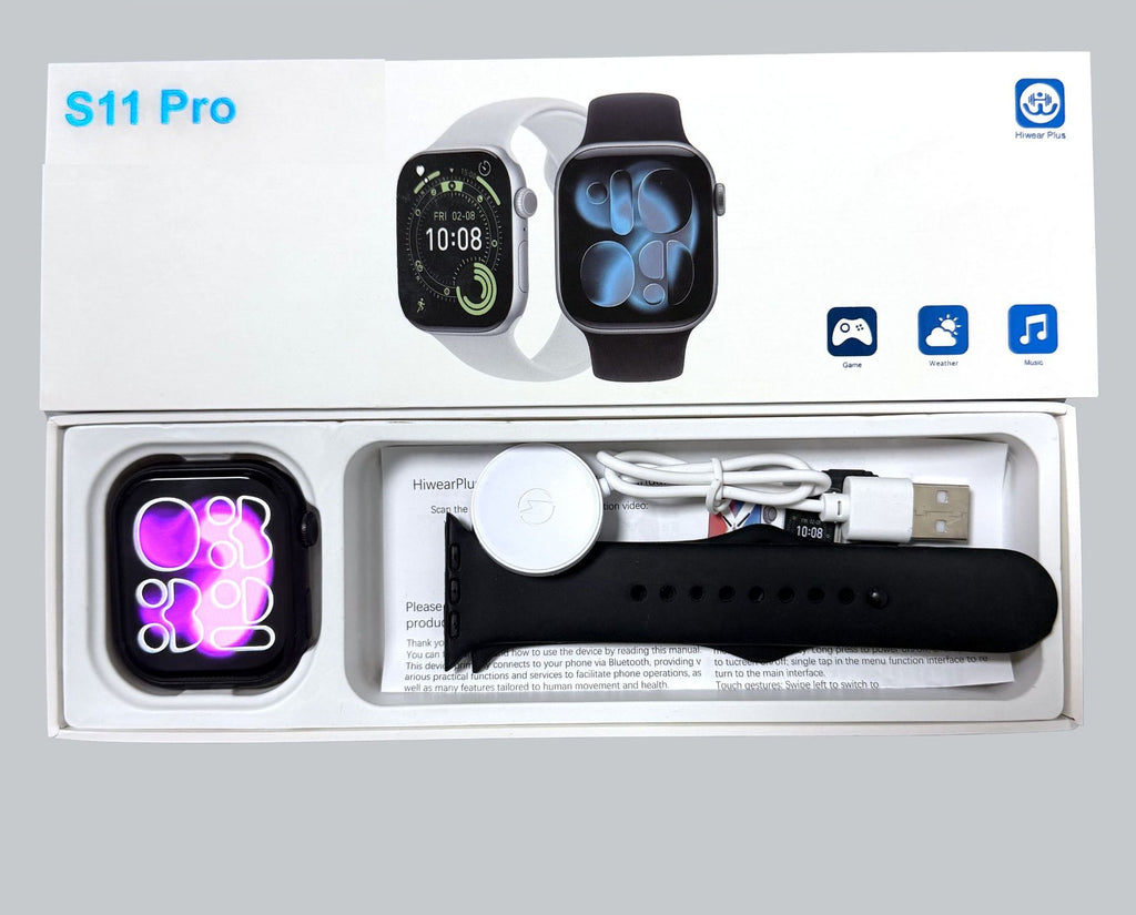 S11 and S11 Pro Smartwatches: Bluetooth-enabled with support for running, sports, and calls.