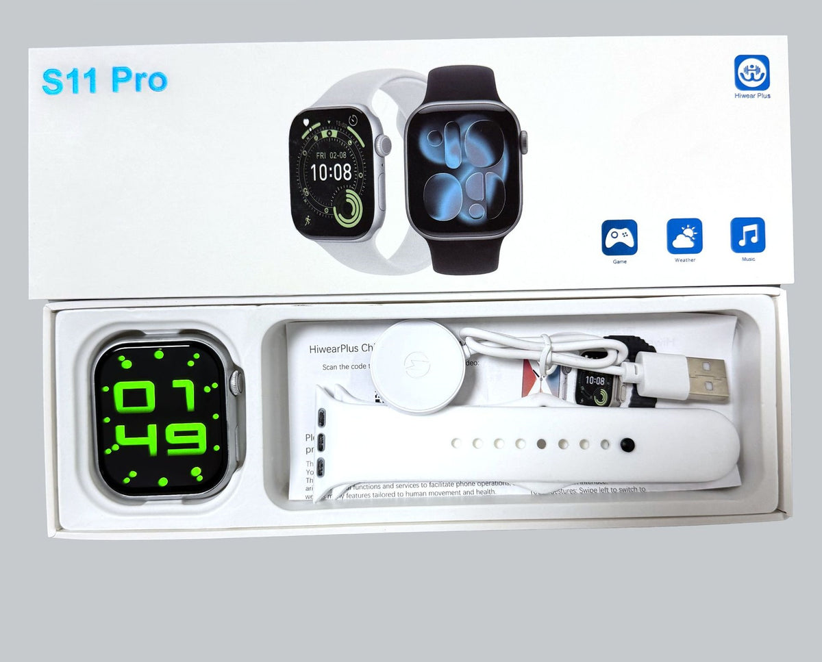 S11 and S11 Pro Smartwatches: Bluetooth-enabled with support for running, sports, and calls.